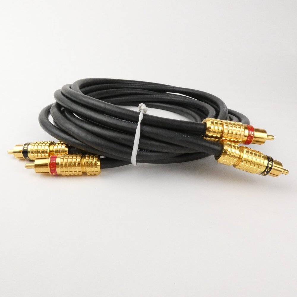 Esoteric Audio MUSICA Cables RCA Interconnects 6 ft Pair (2 Cables) Gold Plated